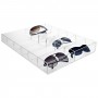 Transparent plexiglass glasses holder