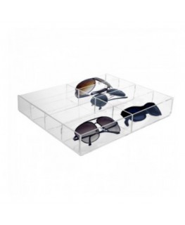 E-323 - Porta occhiali in plexiglass trasparente