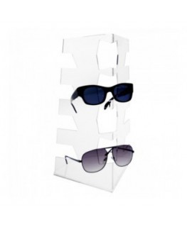 E-324 - Porta occhiali in plexiglass trasparente