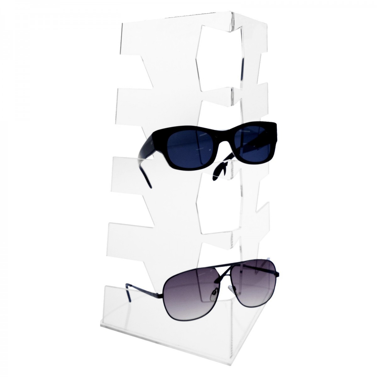 E-324 - Porta occhiali in plexiglass trasparente