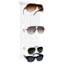 Transparent Plexiglass Glasses Holder Vertical for Slatwall Panels