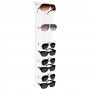 Transparent Plexiglass Glasses Holder Vertical for Slatwall Panels