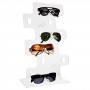 Transparent plexiglass glasses holder with vertical positions