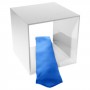 Weißer Plexiglas-Präsentationswürfel mit 4 geschlossenen Seiten – Dicke 5 mm.