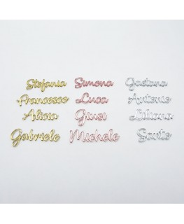 E-755 SEP - Segnaposto con nome in plexiglass personalizzati
