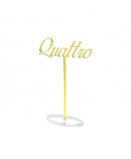 E-763 SET - Segnatavolo in plexiglass con lettere intagliati personalizzati