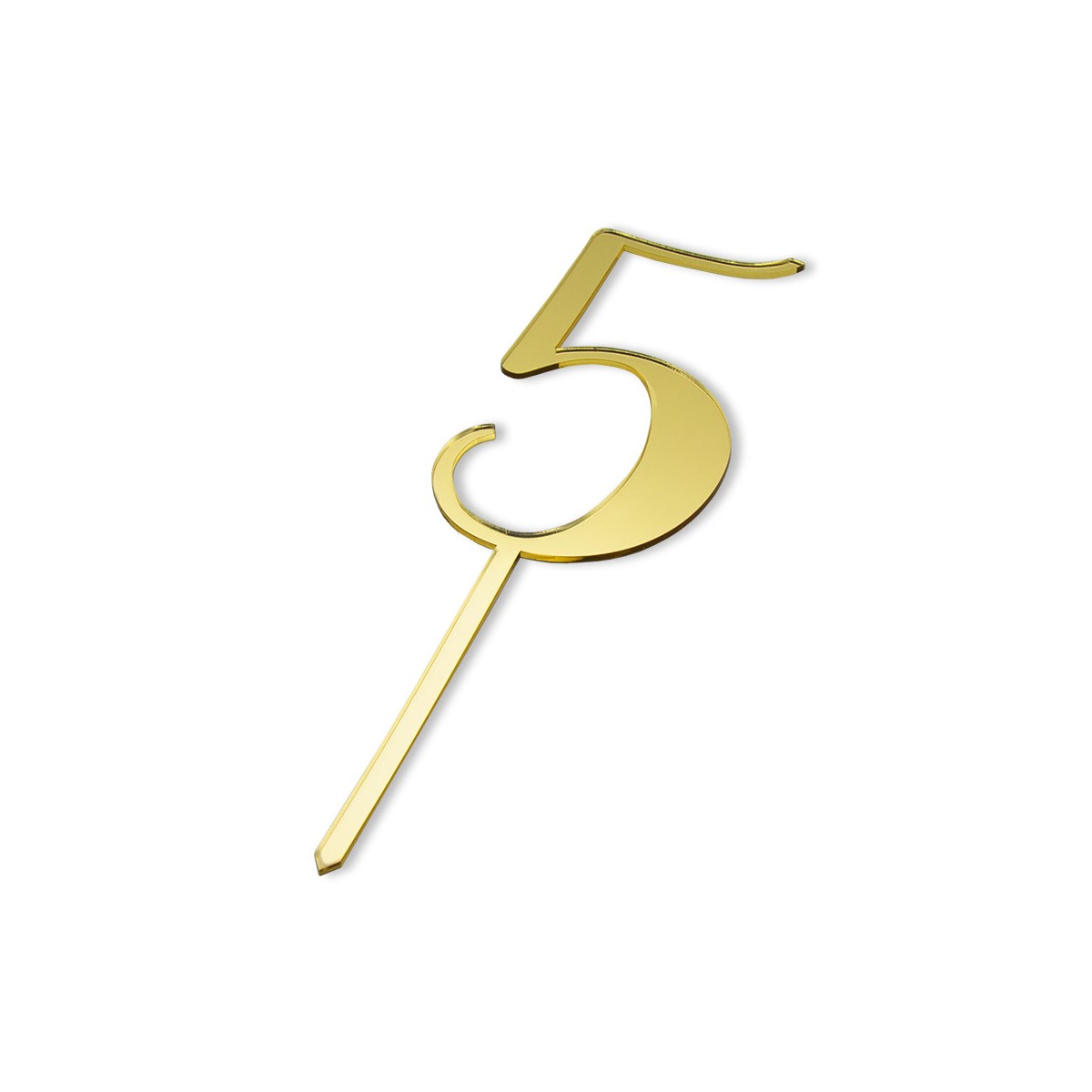 E-792 TOK - Top Cake in plexiglass con numero