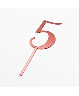 E-792 TOK - Top Cake in plexiglass con numero