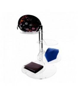 E-148 PIT-A - Piantana universale in plexiglass trasparente - 4 ripiani