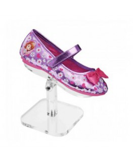 E-149 ALS-A- Espositore porta scarpe in plexiglass trasparente con piano regolabile - Altezza 11 cm