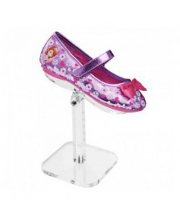 E-149 ALS-E - Espositore porta scarpe in plexiglass trasparente con piano regolabile - Altezza 31 cm