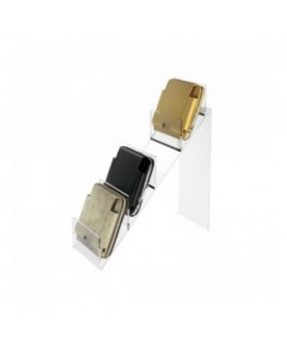 E-151 ESP-B - Espositore per pelletteria in plexiglass trasparente - 4 ripiani