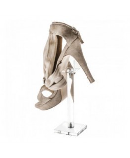 E-161 ALZ-B - Espositore alzatacchi in plexiglass trasparente - Altezza 20 cm