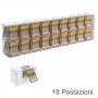 Présentoir de cartes à gratter de comptoir ou de plafond en plexiglas transparent équipé d'une porte d'entrée côté commerçant