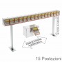 Rubbellos-Thekendisplay aus transparentem Plexiglas mit einer Fronttür auf der Händlerseite