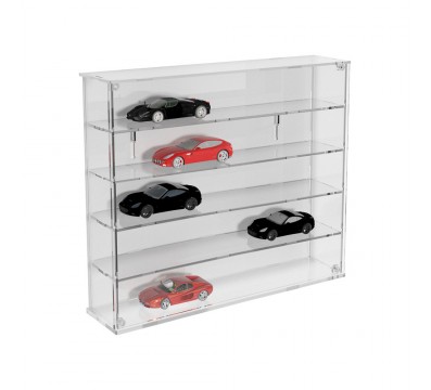 E-793 BAC-B - Bacheca/Vetrina in plexiglass trasparente scala 1:43 a 5 ripiani - Misure: 33x12x h46 cm