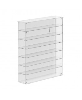 E-793 BAC-D - Bacheca/Vetrina in plexiglass trasparente scala 1:43 a 7 ripiani - Misure: 33x12x h64 cm