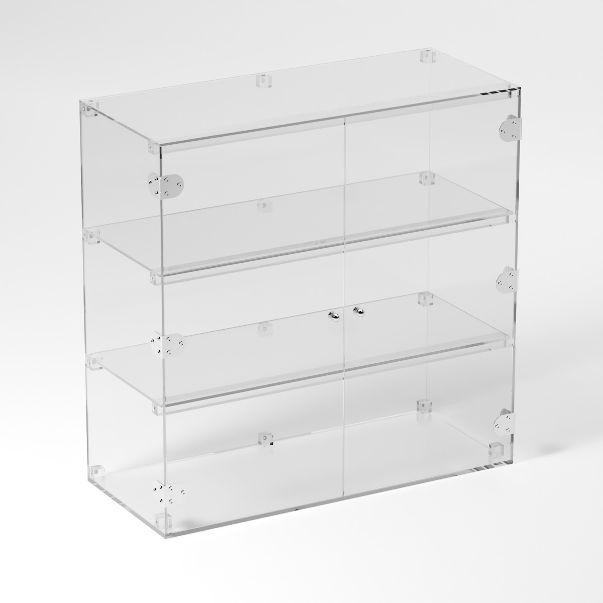 Grande Vitrine En Plexiglas Transparent Avec 3 tag res