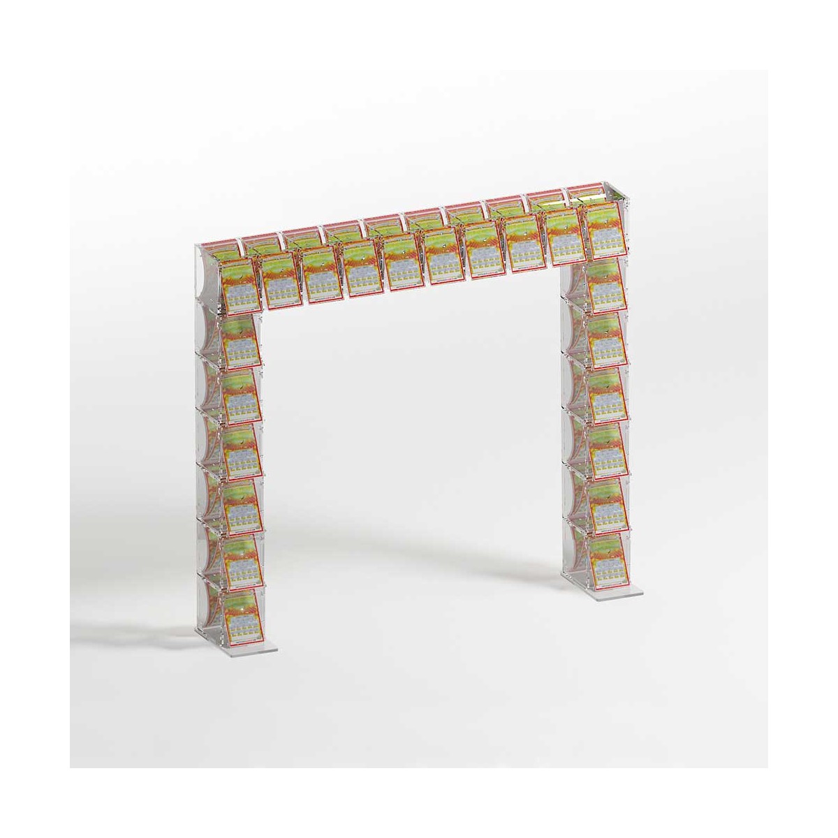 Espositore Plexiglass Per Gratta E Vinci: 13 Contenitori Con Sportello, Da Banco O Soffitto
