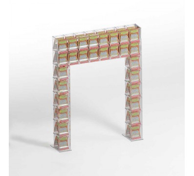 DesignPlex Espositore Da Banco Per Gratta E Vinci – Plexiglass Trasparente, 12 Tasche, 36,5x18xH15 Cm, Per Tabaccherie E Bar