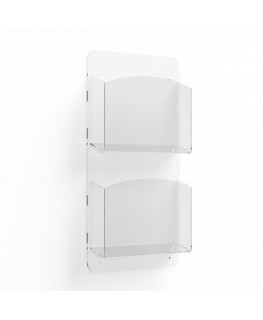 E-1182 EPD-E - Porta depliant da parete a 2 tasche Formato A5 orizzontale