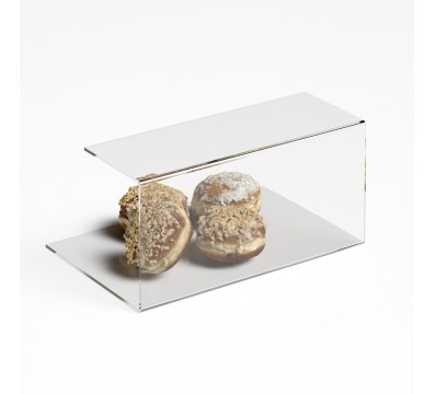 E-1184 PAR-A - Parafiato parasputi in plexiglass trasparente per alimenti - Misure: 45x30x H22 cm