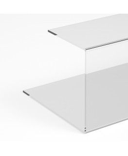 E-1184 PAR-A - Parafiato parasputi in plexiglass trasparente per alimenti - Misure: 45x30x H22 cm