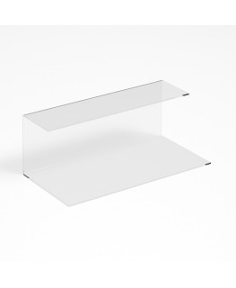 E-1184 PAR-B - Parafiato parasputi in plexiglass trasparente per alimenti - Misure: 60x30x H22 cm
