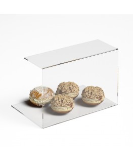 E-1185 PAR-A - Parafiato parasputi in plexiglass trasparente per alimenti - Misure: 45x30x H30 cm