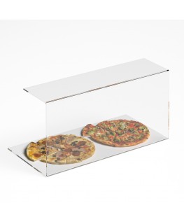 E-1185 PAR-B - Parafiato parasputi in plexiglass trasparente per alimenti - Misure: 60x30x H30 cm