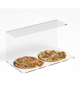 E-1185 PAR-B - Parafiato parasputi in plexiglass trasparente per alimenti - Misure: 60x30x H30 cm