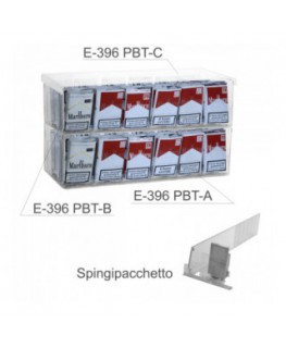 E-396 - Espositore in plexiglass trasparente da banco porta trinciato - L 50 x P 30 cm.