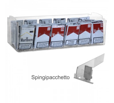 E-396 - Espositore in plexiglass trasparente da banco porta trinciato - L 50 x P 30 cm.