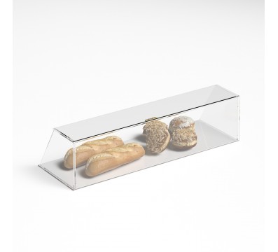 E-1188 PAR-C - Parafiato parasputi in plexiglass trasparente per alimenti con pannelli laterali - Misure: 90x30x H22 cm