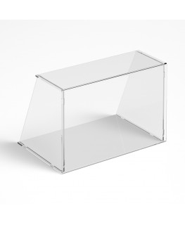 E-1189 PAR-A - Parafiato parasputi in plexiglass trasparente per alimenti con pannelli laterali - Misure: 45x30x H30 cm