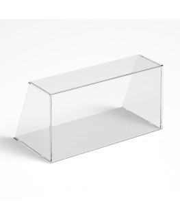 E-1189 PAR-B - Parafiato parasputi in plexiglass trasparente per alimenti con pannelli laterali - Misure: 60x30x H30 cm