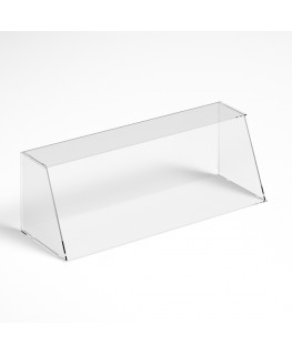 E-1189 PAR-C - Parafiato parasputi in plexiglass trasparente per alimenti con pannelli laterali - Misure: 90x30x H30 cm