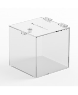 E-1201 URN - Urna da banco in plexiglass trasparente - Misure: 20x20x H 20 cm.