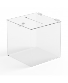 E-1203 URN - Urna da banco in plexiglass trasparente - Misure: 30x30x H 30 cm.
