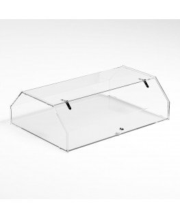 E-1207 VET - Vetrina da banco in plexiglass trasparente - Misure: 60 x 43 x H19 cm