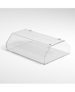 E-1207 VET - Vetrina da banco in plexiglass trasparente - Misure: 60 x 43 x H19 cm