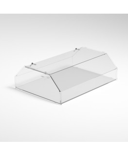 E-1207 VET - Vetrina da banco in plexiglass trasparente - Misure: 60 x 43 x H19 cm