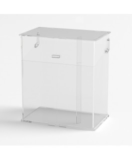 E-1217 PCN - Porta coni porta cialde gelato in plexiglass trasparente - Misure: 32x20x H36 cm