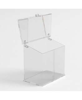 E-1217 PCN - Porta coni porta cialde gelato in plexiglass trasparente - Misure: 32x20x H36 cm