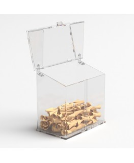 E-1217 PCN - Porta coni porta cialde gelato in plexiglass trasparente - Misure: 32x20x H36 cm