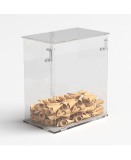 E-1217 PCN - Porta coni porta cialde gelato in plexiglass trasparente - Misure: 32x20x H36 cm