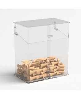 E-1217 PCN - Porta coni porta cialde gelato in plexiglass trasparente - Misure: 32x20x H36 cm