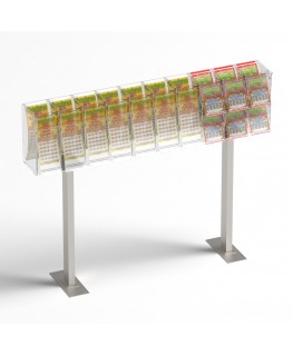 DesignPlex Espositore porta evidenziatori da banco in plexiglass  trasparente e colorato da 70 postazioni Misure: 25x9x H33 cm : :  Casa e cucina