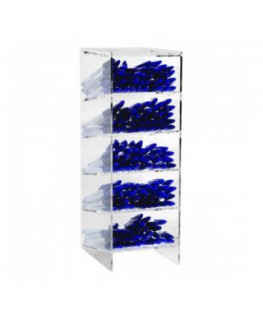 E-410 - Porta penne da banco in plexiglass trasparente