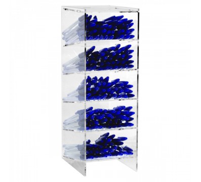 E-410 - Porta penne da banco in plexiglass trasparente